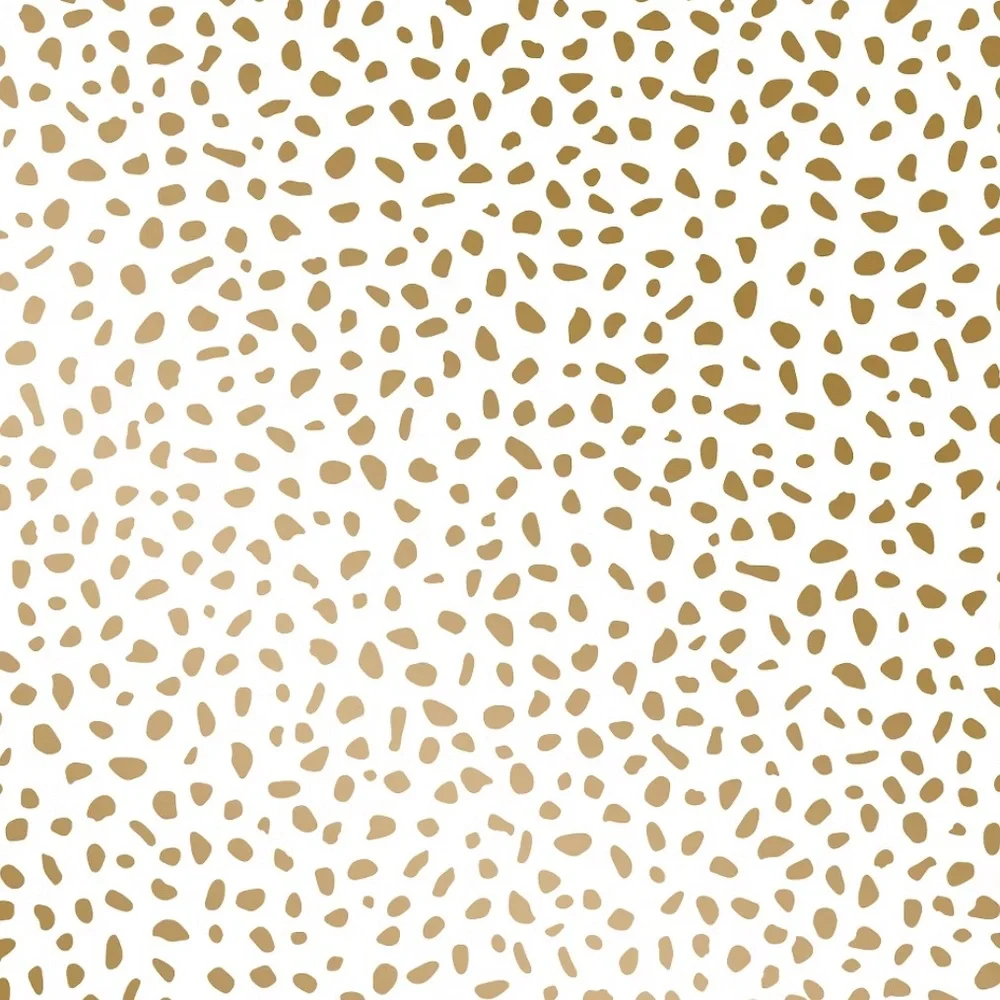 Metallic Gold Speckled Dot Wallpaper (removable)